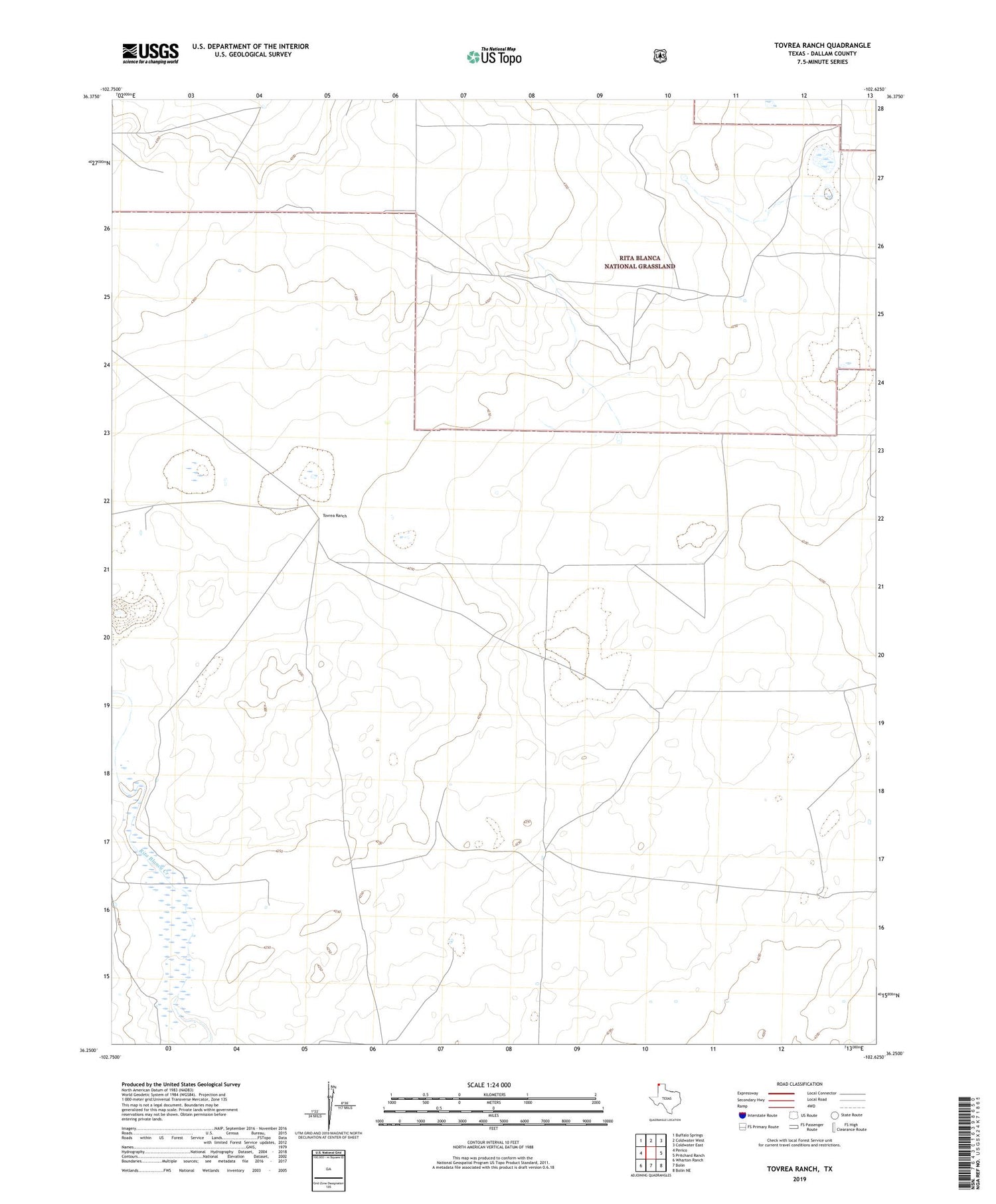 Tovrea Ranch Texas US Topo Map Image