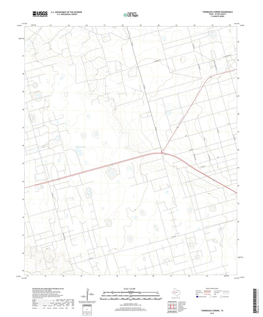 Turnbaugh Corner Texas US Topo Map Image