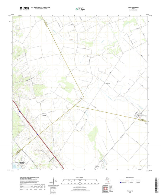 Tynan Texas US Topo Map Image