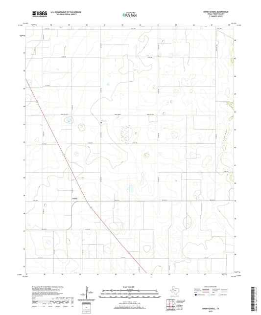 Union School Texas US Topo Map Image