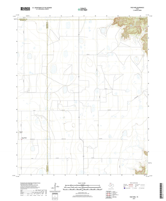 Vigo Park Texas US Topo Map Image