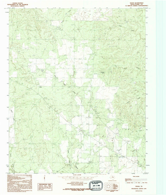 Classic USGS Vivian Texas 7.5'x7.5' Topo Map Image