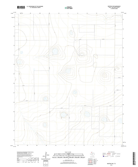 Westway NW Texas US Topo Map Image