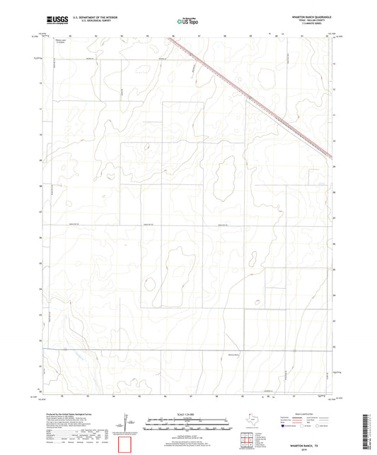 Wharton Ranch Texas US Topo Map Image