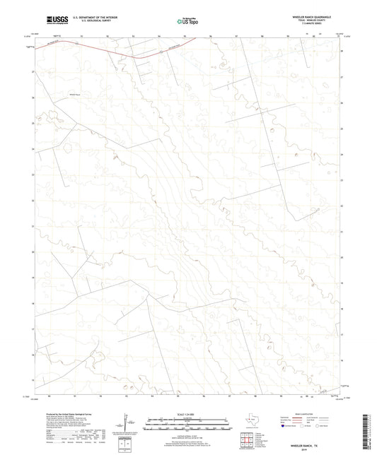 Wheeler Ranch Texas US Topo Map Image