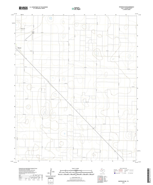 Whiteface NW Texas US Topo Map Image
