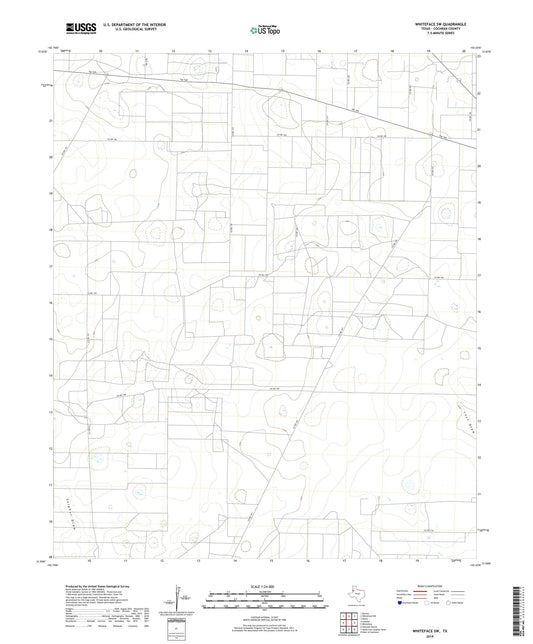Whiteface SW Texas US Topo Map Image