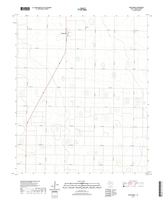 Whitharral Texas US Topo Map Image
