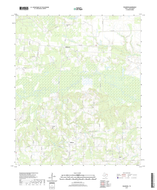 Wilkinson Texas US Topo Map Image