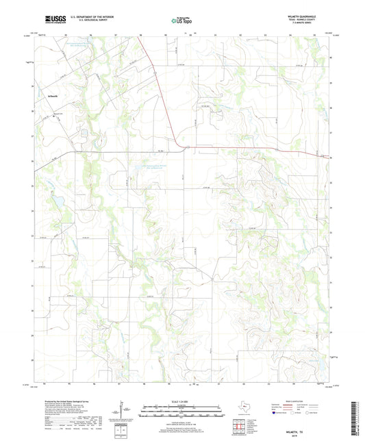 Wilmeth Texas US Topo Map Image