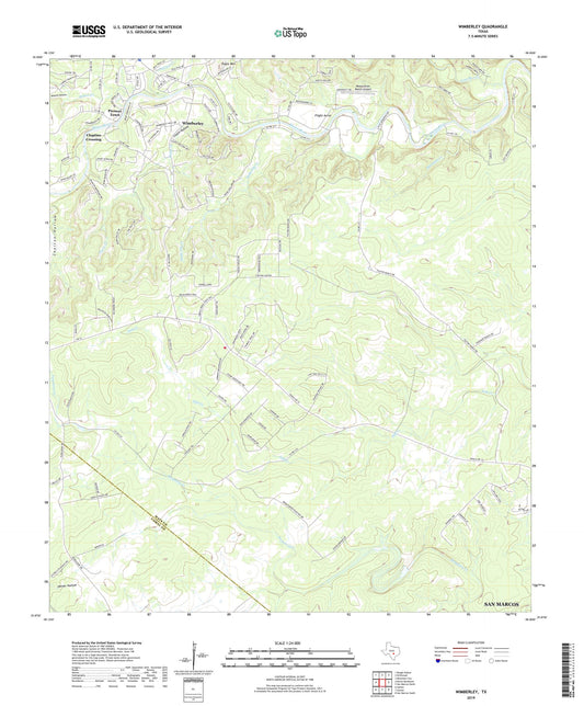 Wimberley Texas US Topo Map Image