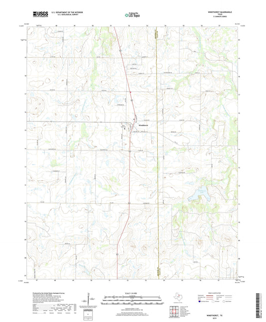 Windthorst Texas US Topo Map Image