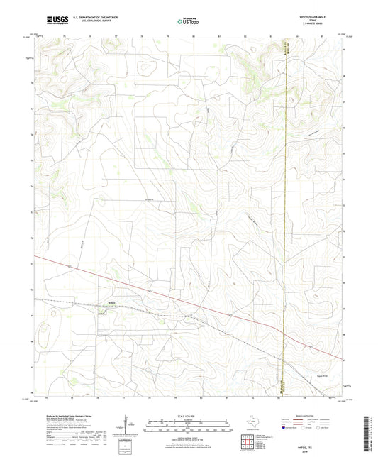 Witco Texas US Topo Map Image