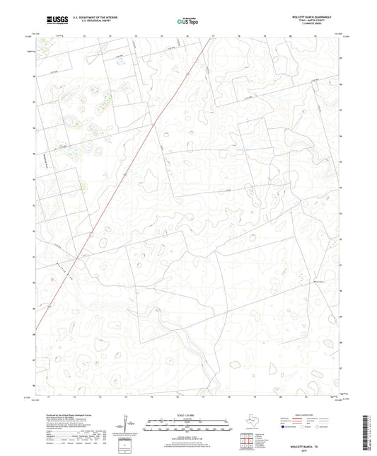 Wolcott Ranch Texas US Topo Map Image