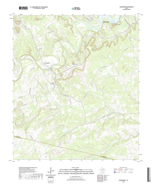 Youngsport Texas US Topo Map Image