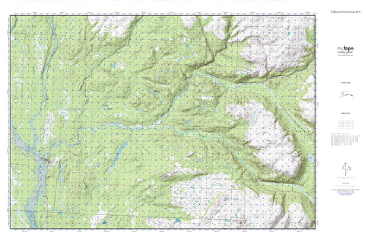 Talkeetna Mountains B-6 MyTopo Explorer Series Map Image