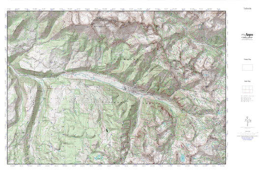 Telluride MyTopo Explorer Series Map Image
