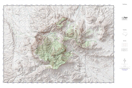 The Basin MyTopo Explorer Series Map Image