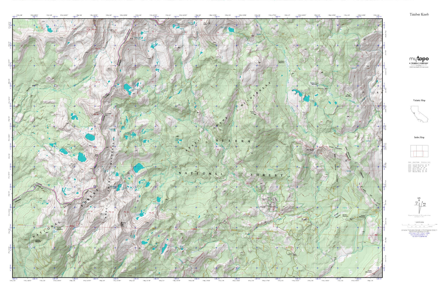 Timber Knob MyTopo Explorer Series Map Image