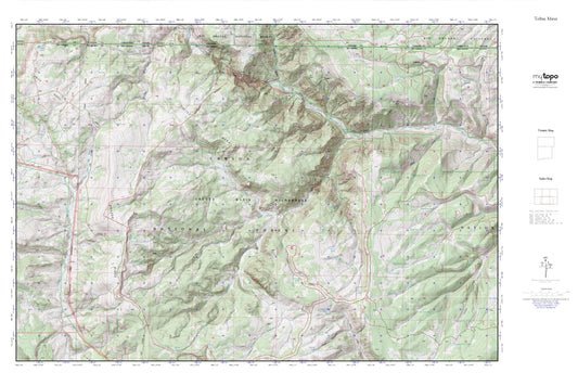 Toltec Mesa MyTopo Explorer Series Map Image