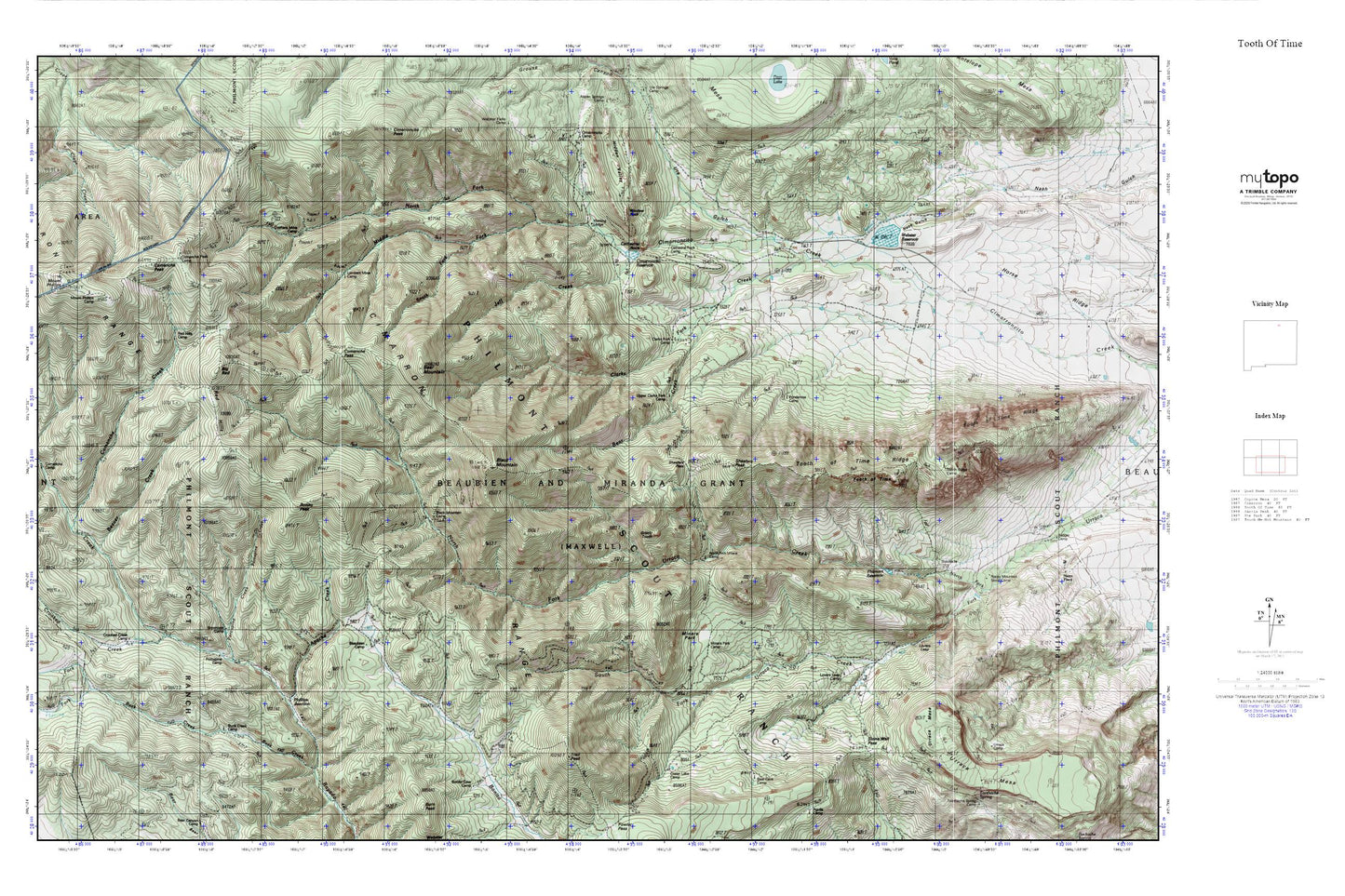 Tooth Of Time MyTopo Explorer Series Map Image