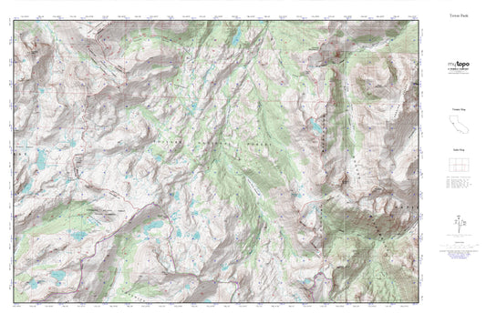 Tower Peak MyTopo Explorer Series Map Image