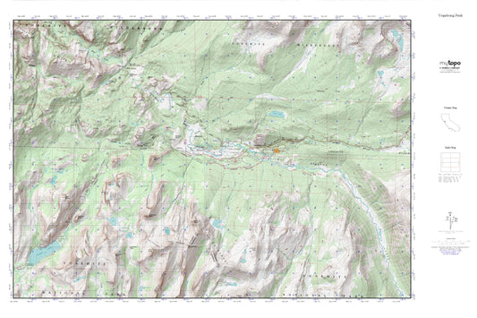 Tuolumne Meadows MyTopo Explorer Series Map Image
