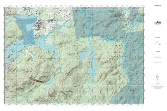 Tupper Lake MyTopo Explorer Series Map Image