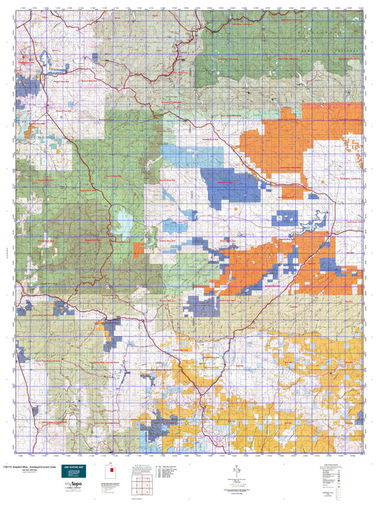 Utah Deer GMU 17B/17C Wasatch Mtns - Avintaquin/Currant Creek Map Image