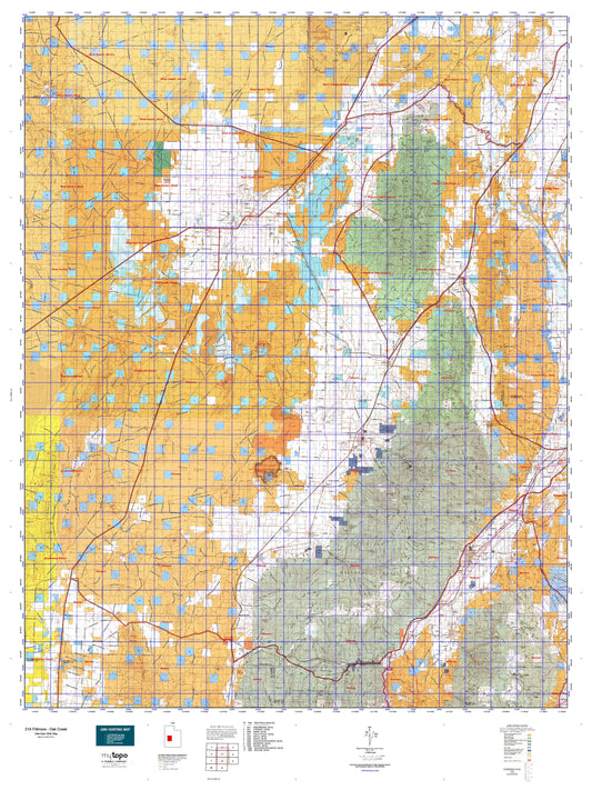 Utah Deer GMU 21A Fiillmore - Oak Creek Map Image