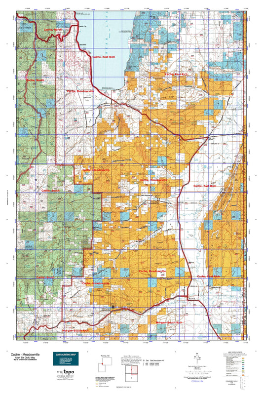 Utah Elk GMU Cache - Meadowville Map Image