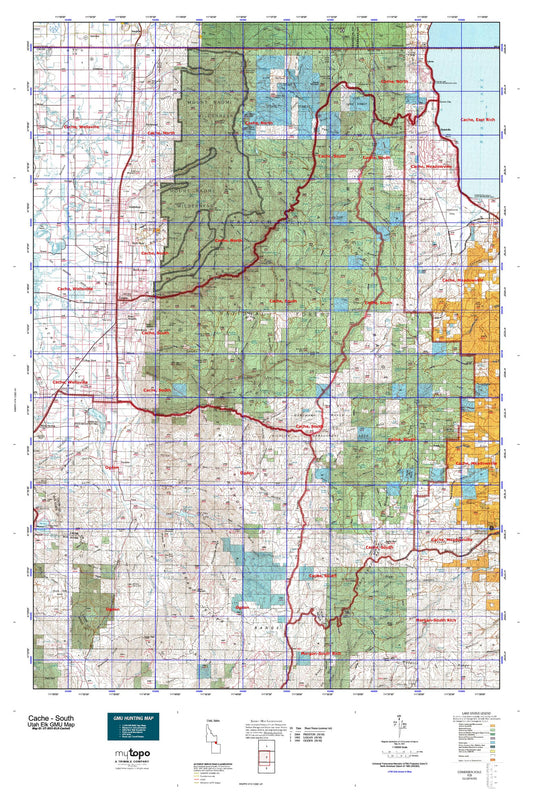 Utah Elk GMU Cache - South Map Image