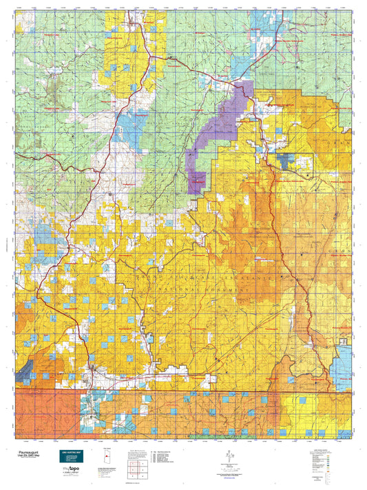 Utah Elk GMU Paunsaugunt Map Image