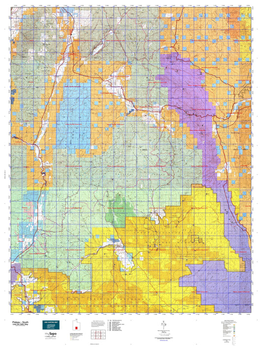 Utah Elk GMU Plateau - South Map Image