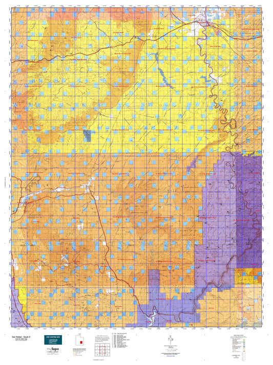 Utah Elk GMU San Rafael - South E Map Image