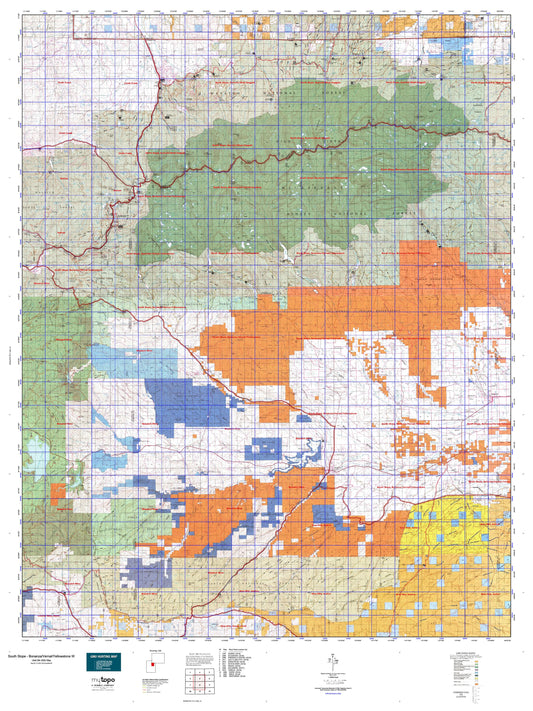 Utah Elk GMU South Slope - Bonanza/Vernal/Yellowstone W Map Image