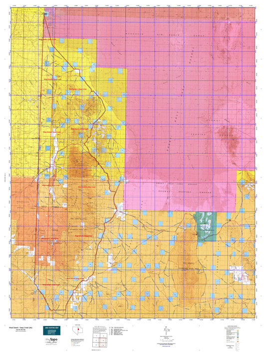 Utah Elk GMU West Desert - Deep Creek (elk) Map Image