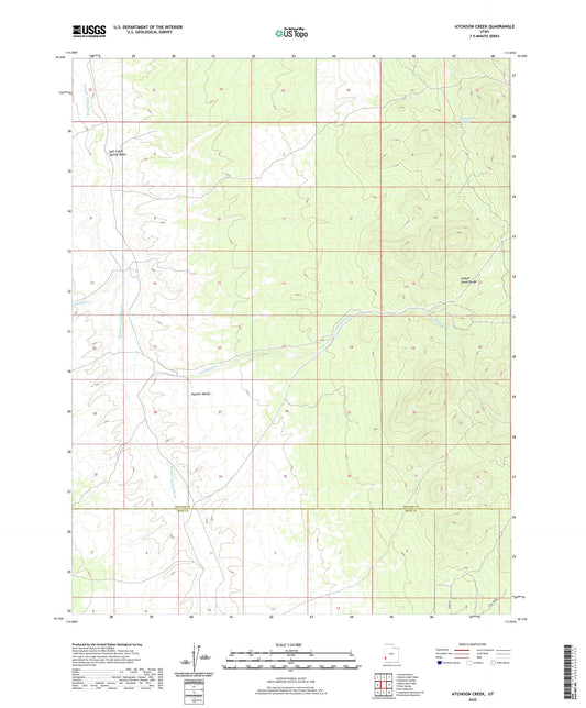 Atchison Creek Utah US Topo Map Image