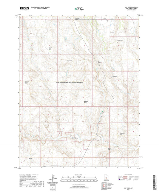 Calf Creek Utah US Topo Map Image