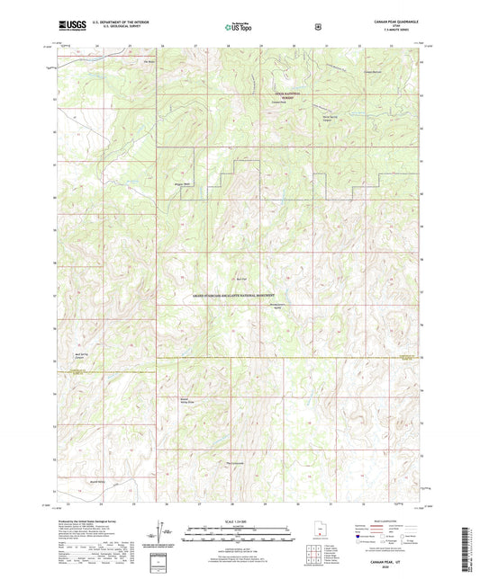 Canaan Peak Utah US Topo Map Image