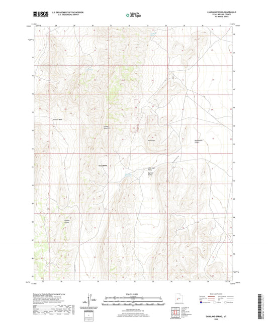 Candland Spring Utah US Topo Map Image