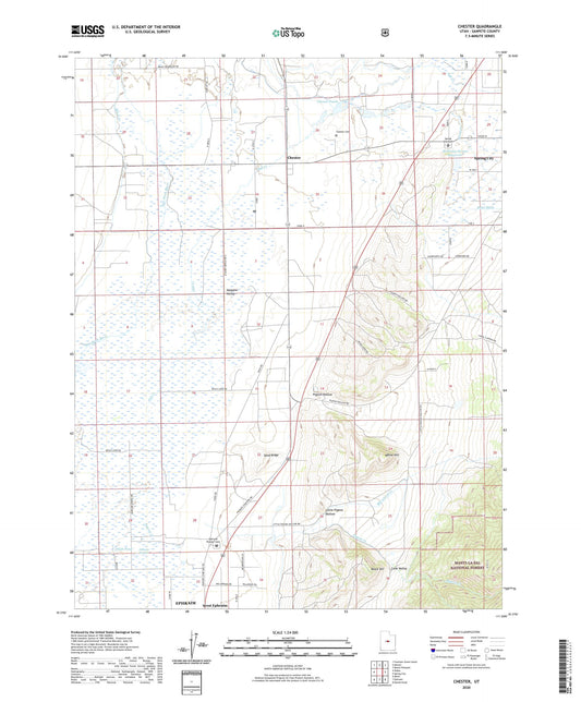 Chester Utah US Topo Map Image