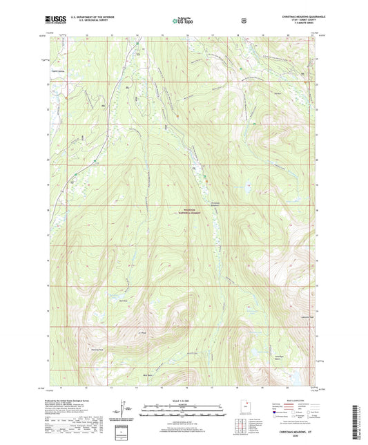 Christmas Meadows Utah US Topo Map Image