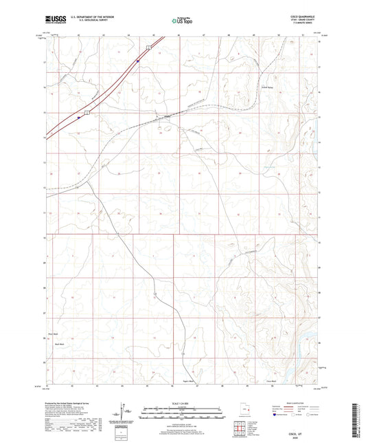 Cisco Utah US Topo Map Image