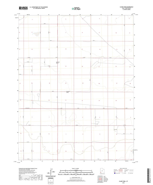 Clark Farm Utah US Topo Map Image