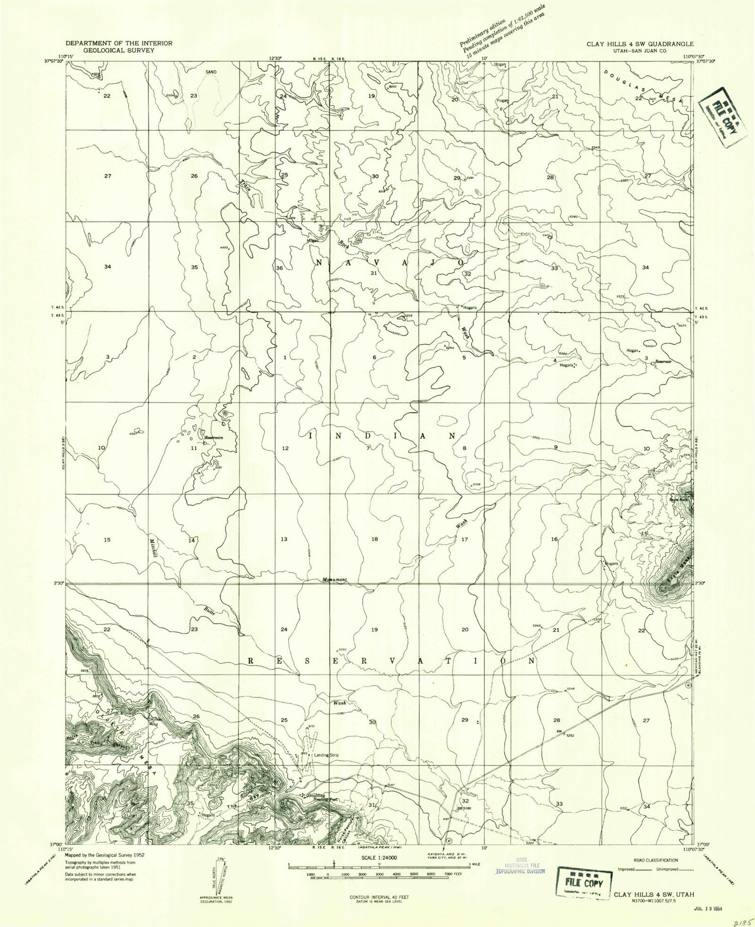Classic USGS Goulding Utah 7.5'x7.5' Topo Map Image