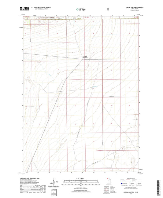 Curlew Junction Utah US Topo Map Image