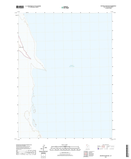 Dolphin Island East Utah US Topo Map Image