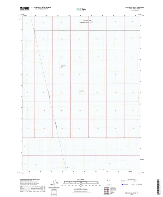 Floating Island SE Utah US Topo Map Image