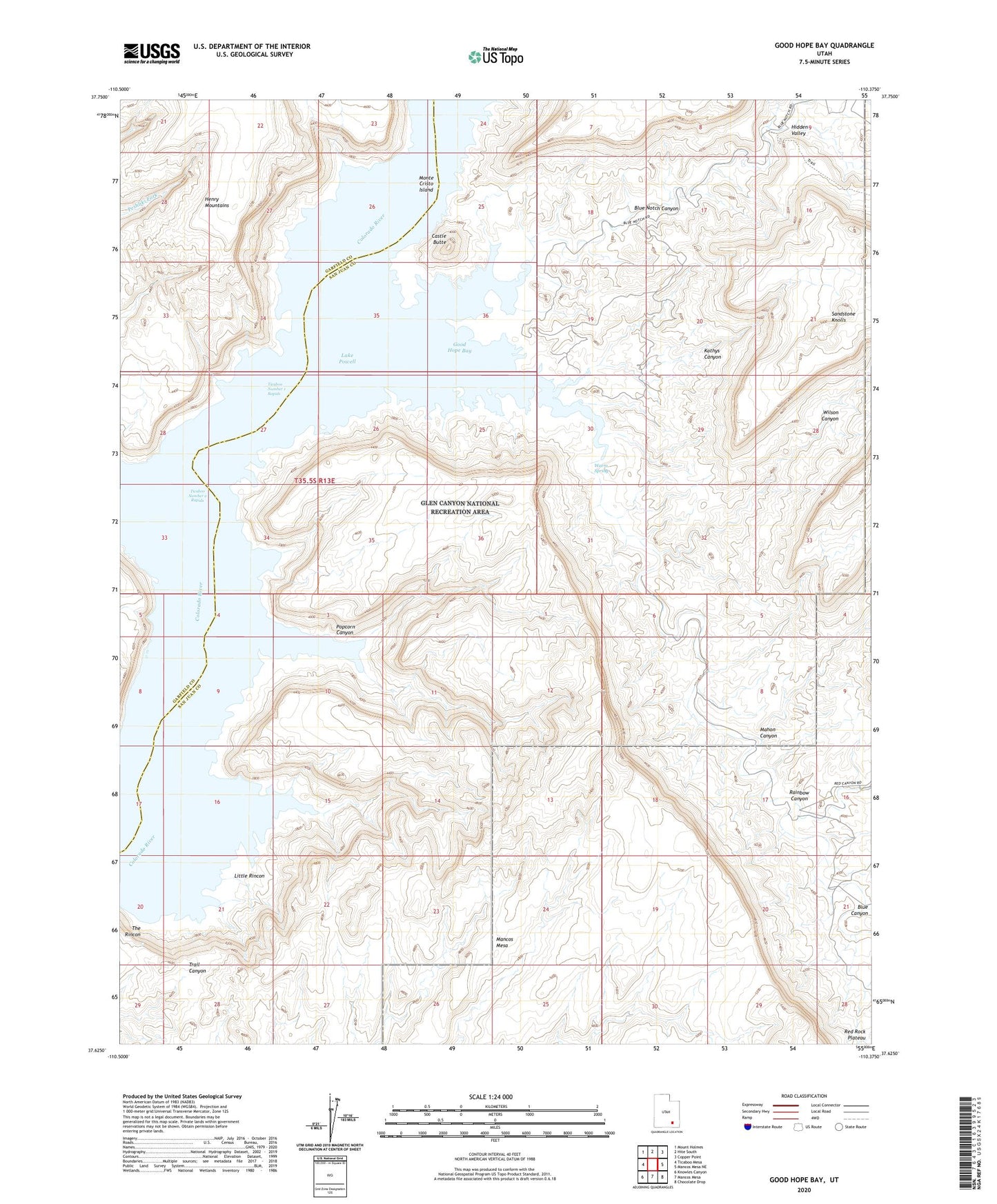 Good Hope Bay Utah US Topo Map Image
